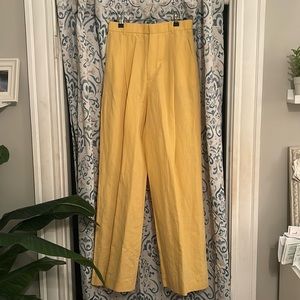 NWT! ✨ Zara Yellow Trousers